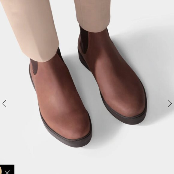 Jack Erwin Rocco Brown Leather Chelsea Boots Sz 10 main image 8
